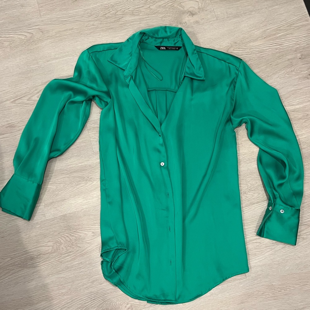 Zara Button Down Blouse - image 2